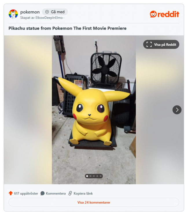 Çöpten kurtarılan Pikachu heykeli - İlk Pokémon filminden olduğu ortaya çıktı