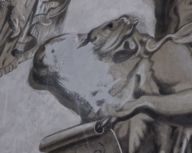 Giorgia Meloni'ye benzeyen bir melek Vatikan müdahalesinden sonra Roma kilisesinden çıkarıldı