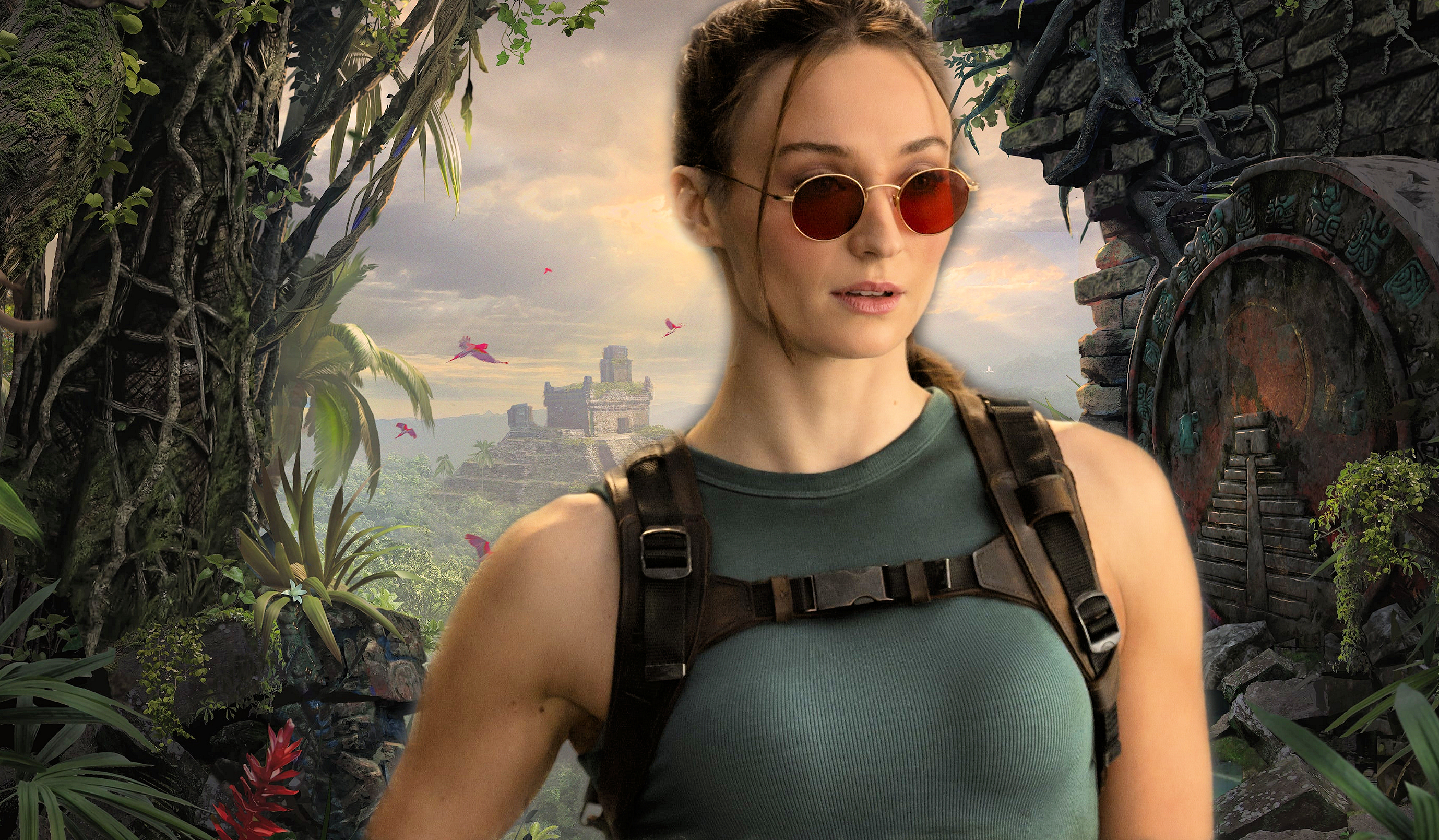 İlk görüntüler, Sophie Turner'ın Tomb Raider serisinde Lara Croft olarak aksiyonda olduğu ortaya çıktı