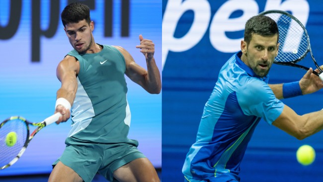 Carlos Alcaraz ve Novak Djokovic, Cuma günü destansı ABD Açık yarı finalinde karşı karşıya gelecek