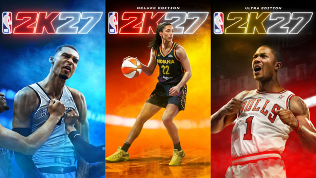 NBA 2K27 kapak sporcuları açıklandı; Victor Wembanyama, Caitlin Clark ve Derrick Rose bu onuru paylaştı