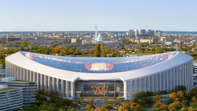 Washington Commanders, henüz ismi açıklanmayan yeni NFL stadyumunun ilk görünümünü açıkladı