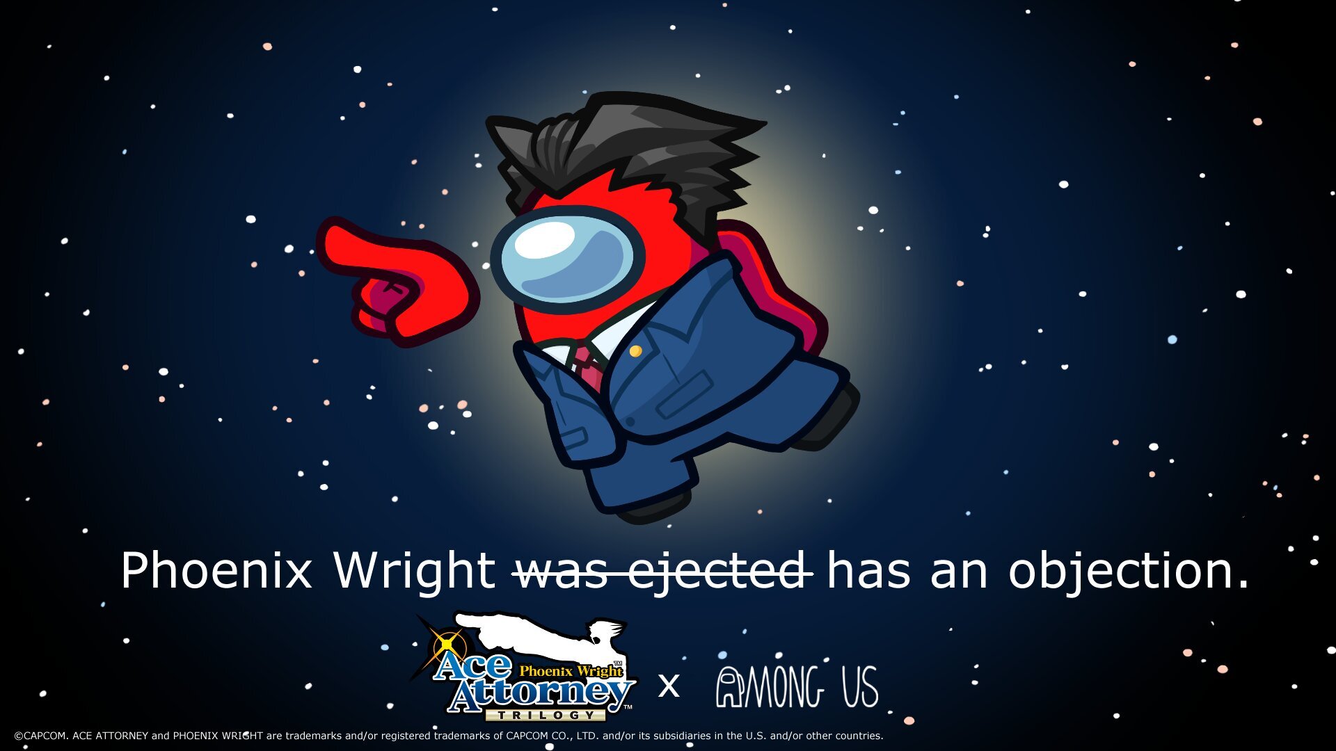 Among Us ve Ace Attorney bir kez daha çatışıyor, Phoenix Wright sosyal çıkarım oyununa dahil oluyor