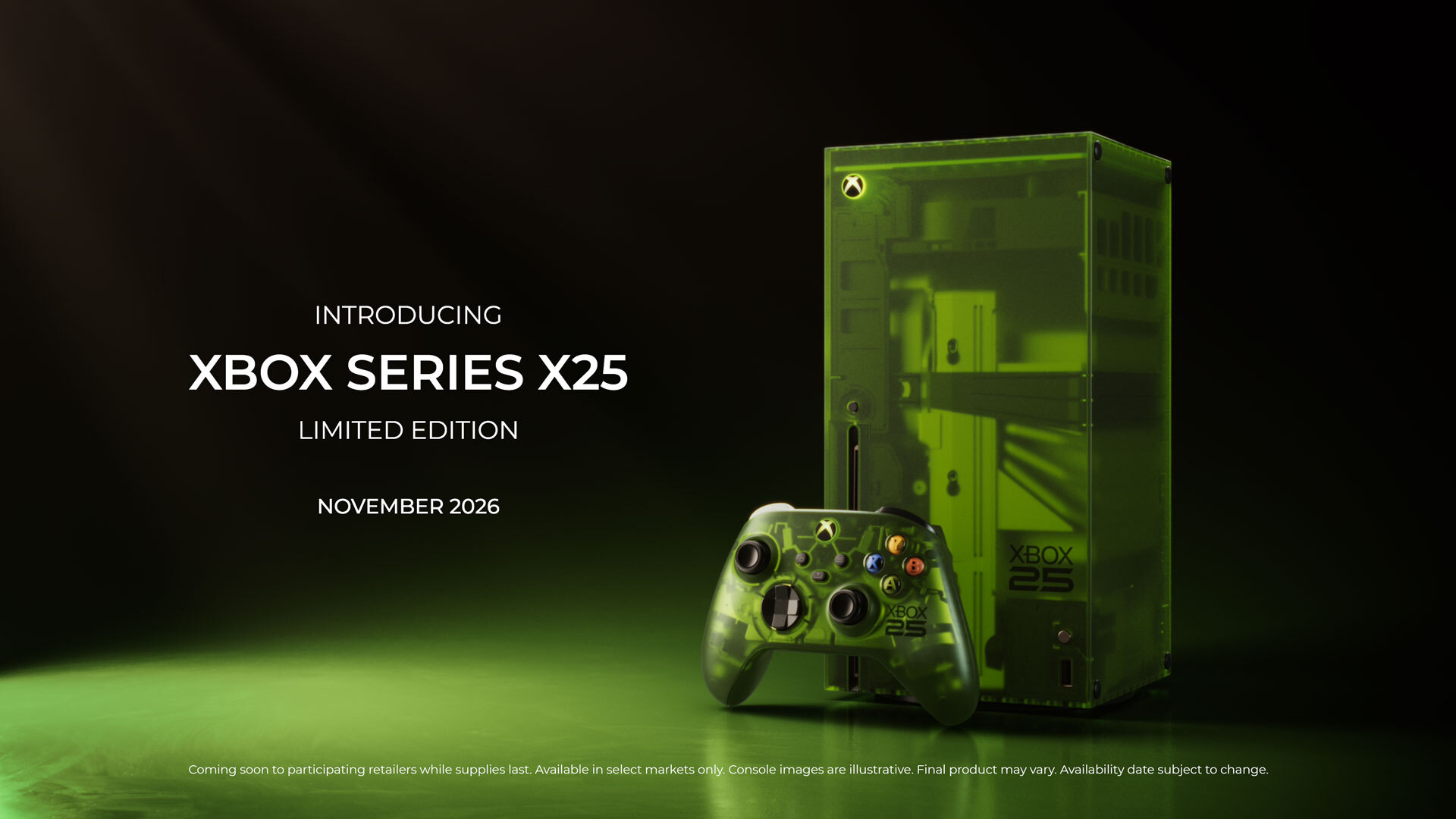 Microsoft, orijinal Xbox'a şeffaf yeşil bir Series X ile saygı