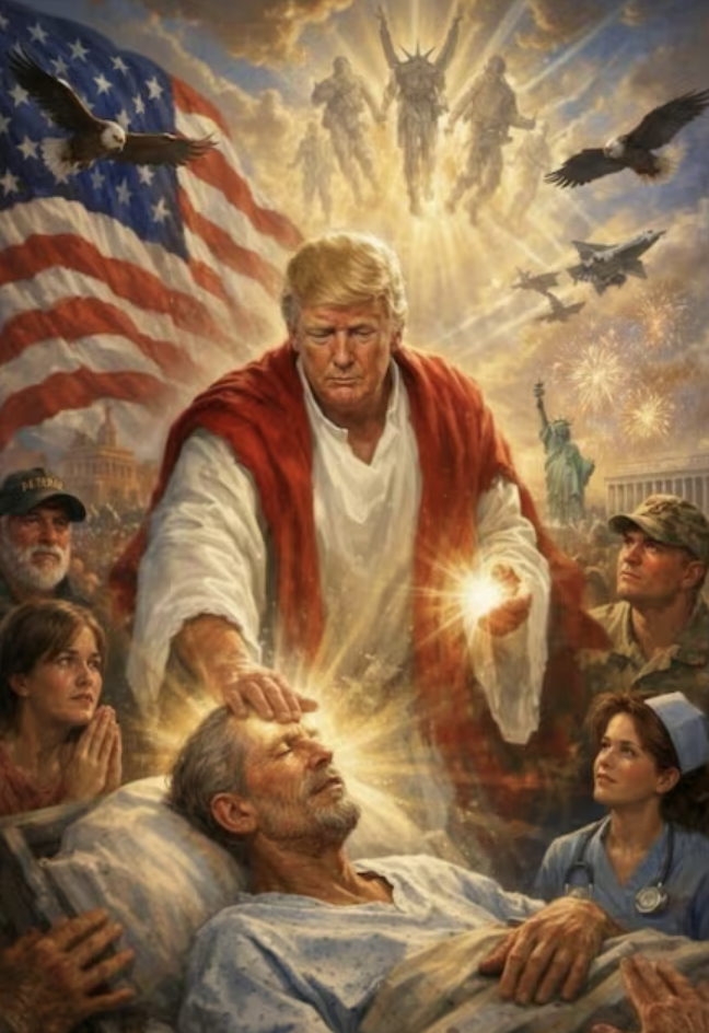 Trump'ın İsa Mesih olarak yapay zeka imajı, Papa Leo ile yaşanan anlaşmazlık sırasında tepkilere yol açtı