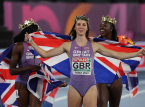 B&uuml;y&uuml;k Britanya'dan Amy Hunt, Avrupa Şampiyonası 100m'de ilk senior bireysel altın madalyası kazandı