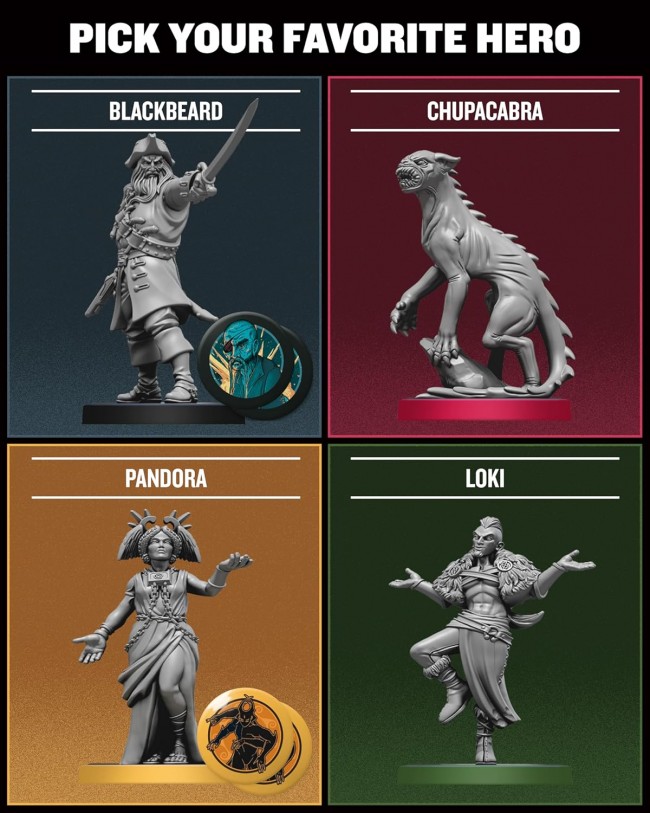 Unmatched: Battle of Legends - Cilt Üç oyununda korsanlar, tanrılar ve canavarlarla masa oyunları oynadık