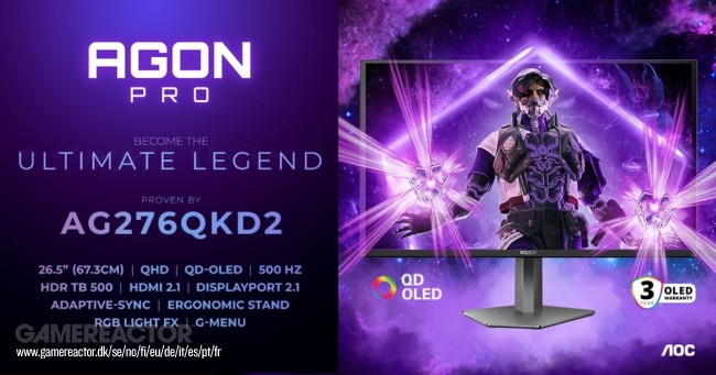 AGON by AOC yeni 500 Hz Oyuncu Monitörünü tanıttı