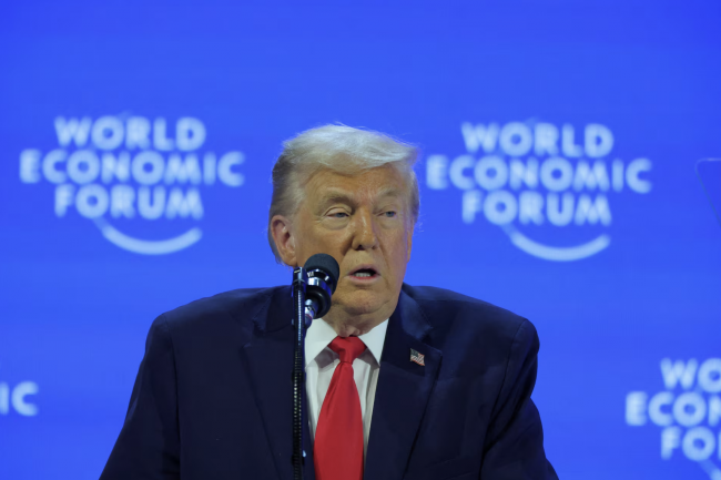 Trump Davos'a şöyle diyor: Grönland'ı ele geçirmek için hiçbir güç yok